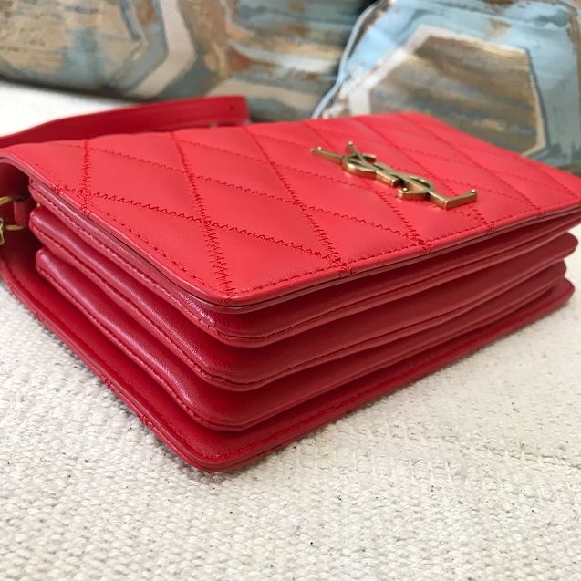 YSL original lambskin angie chain bag 568906 red