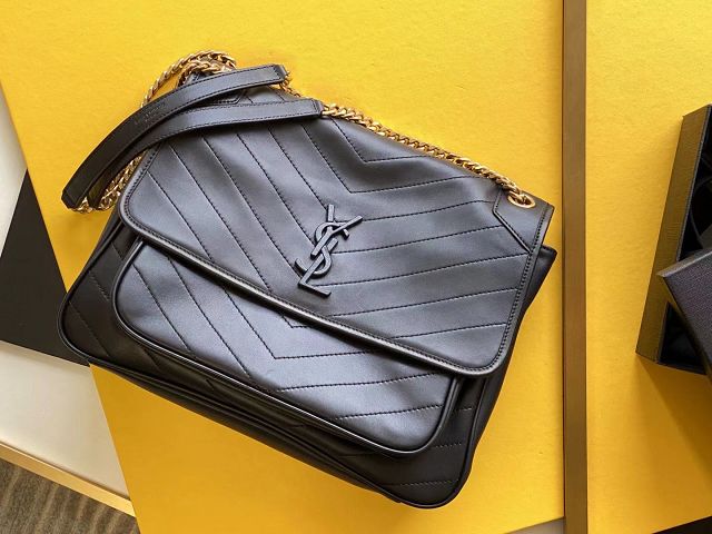 YSL original lambskin large niki bag 498883 black