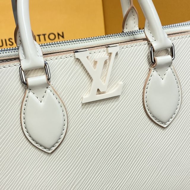 2021 Louis vuitton original epi leather grenelle tote bag pm M57680 white