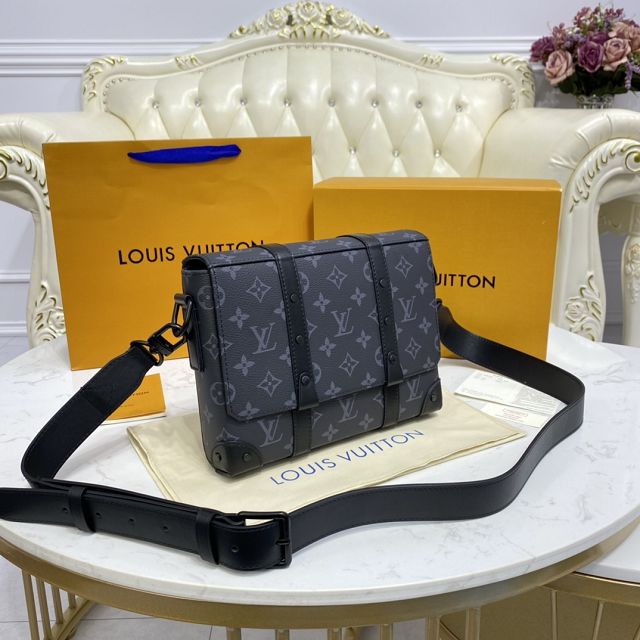 Louis vuitton original monogram eclipse trunk messenger bag M45727 