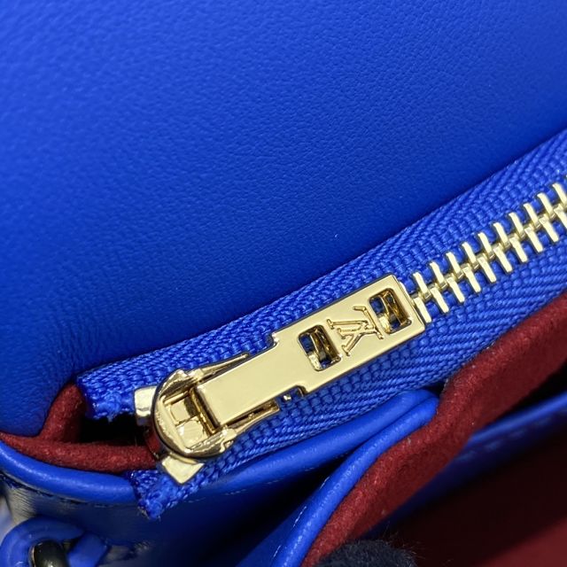 Louis vuitton original lambskin pochette coussin M80743 blue