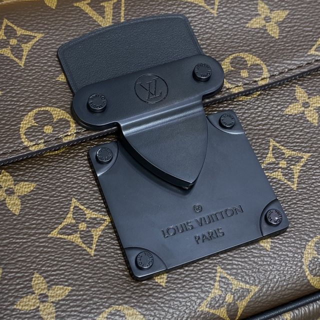Louis vuitton original monogram canvas s lock messenger bag M45806 black