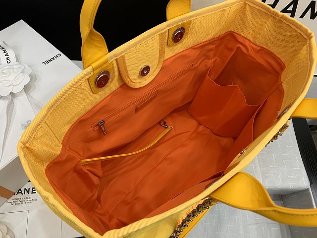 CC original canvas fibers large shopping bag A66941 yellow