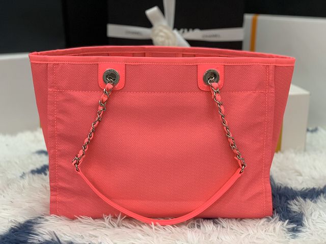 CC original canvas fibers shopping bag A67001 coral