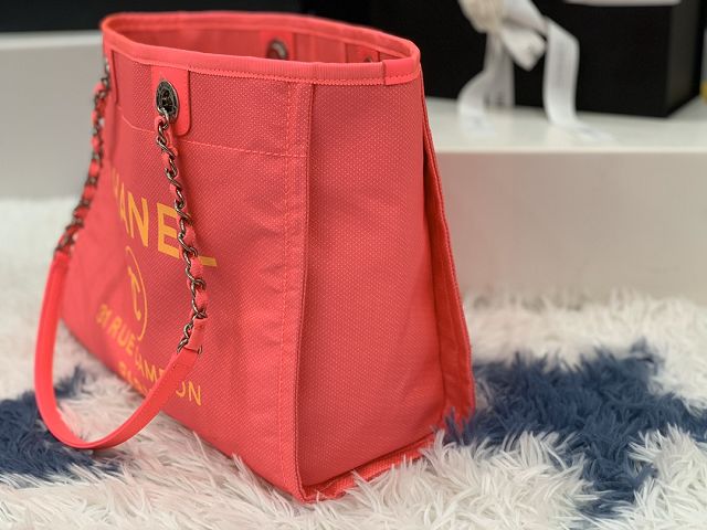 CC original canvas fibers shopping bag A67001 coral