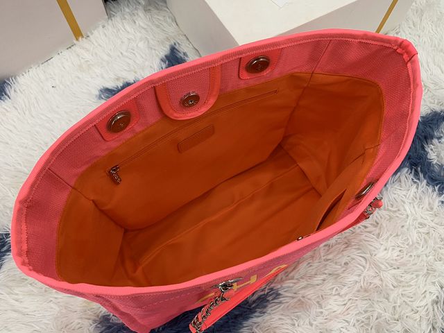 CC original canvas fibers shopping bag A67001 coral