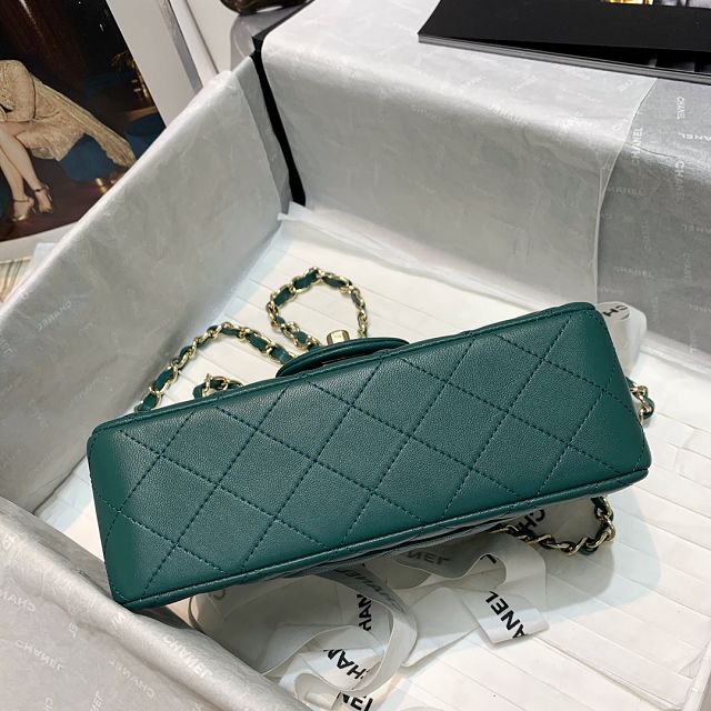 CC original lambskin mini flap bag A69900 green