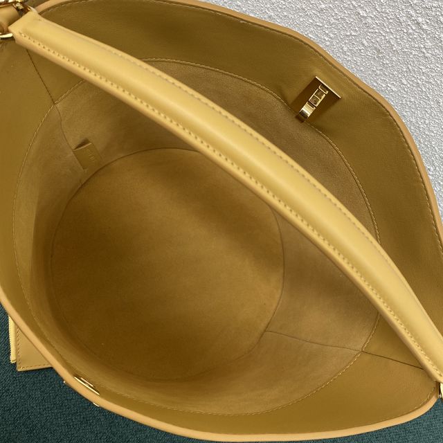 Celine original calfskin bucket 16 bag 195573 yellow