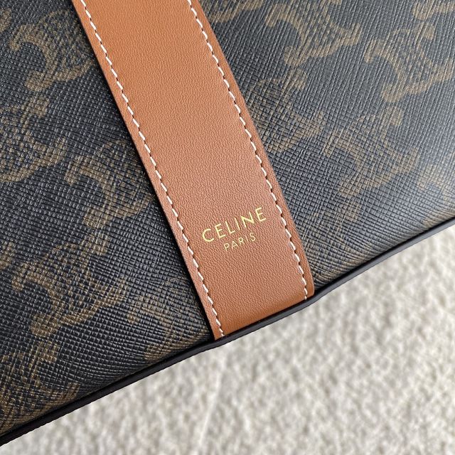 Celine original canvas shopping bag 191112 tan