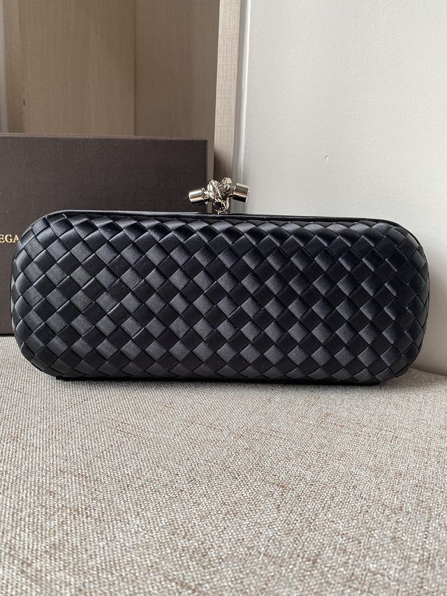 BV original silk knot clutch 202031 black