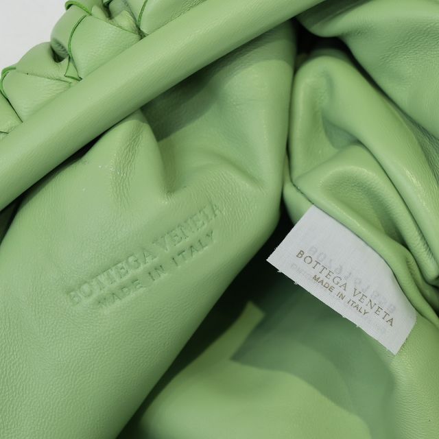 BV original lambskin large pouch 576175 light green