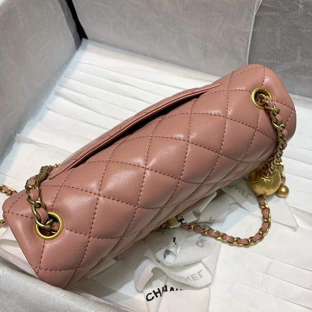 CC original lambskin flap bag AS1787 pink