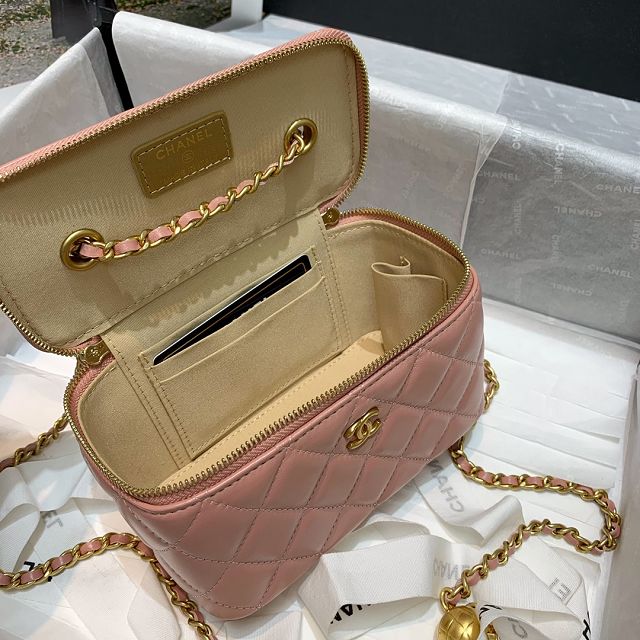 CC original lambskin small vanity with chain AP1341 pink