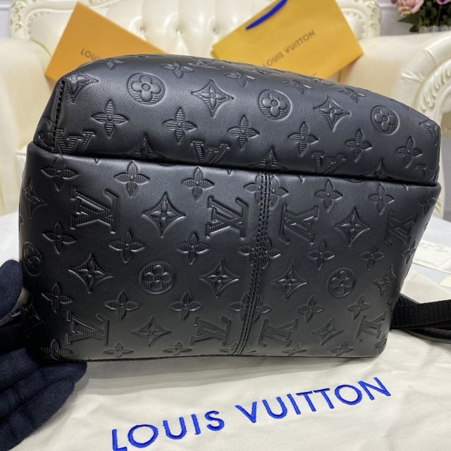 Louis vuitton original monogram calfskin backpack M44727 black