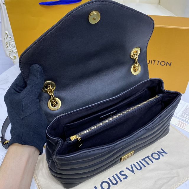 2021 Louis vuitton original calfskin new wave chain bag M58552 black