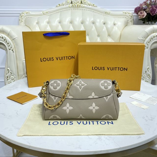 Louis vuitton original calfskin favorite bag M59114 light grey