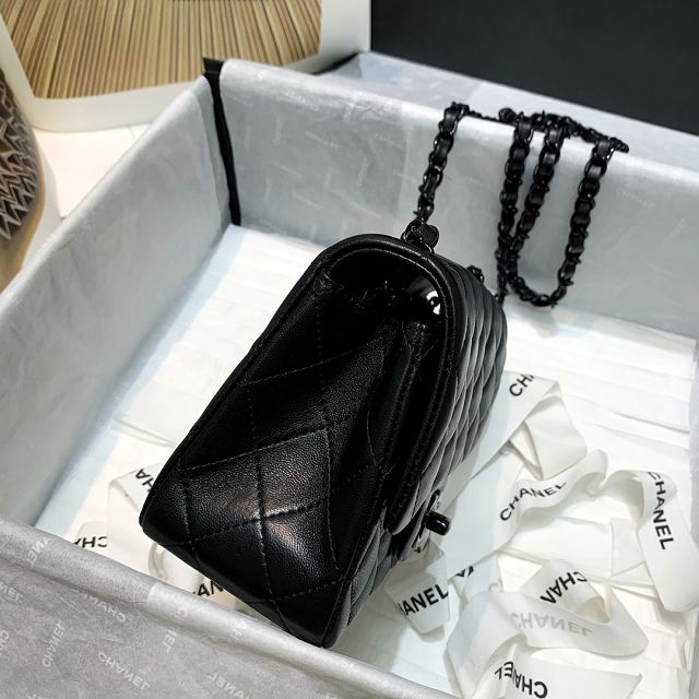 CC original lambskin mini flap bag A35200 black