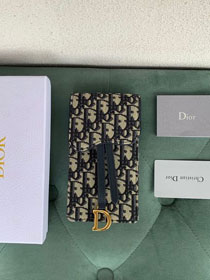Dior original canvas phone chain pouch S2227 blue