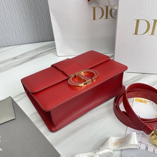 Dior original box calfskin 30 montaigne bag M9203 red