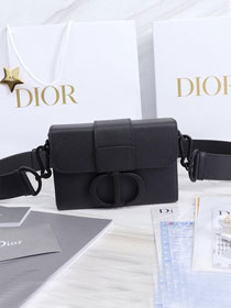 Dior original grained calfskin mini 30 montaigne bag M9204 black