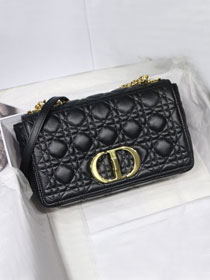 Dior original calfskin medium caro bag M9242 black