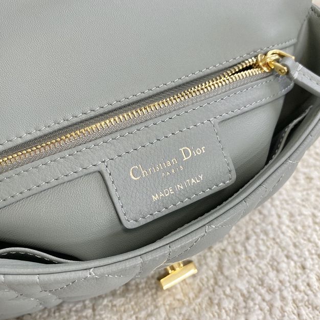 Dior original calfskin small caro bag M9241 grey