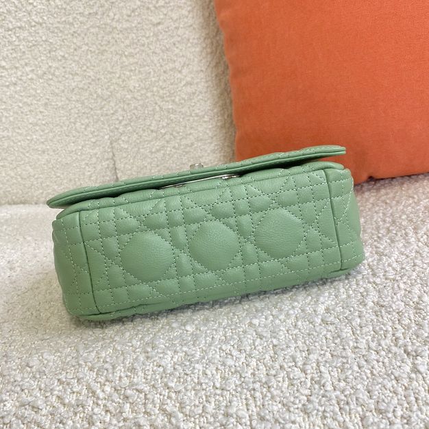 Dior original calfskin small caro bag M9241 mint green