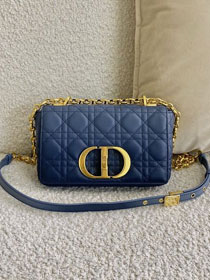 Dior original calfskin small caro bag M9241 blue