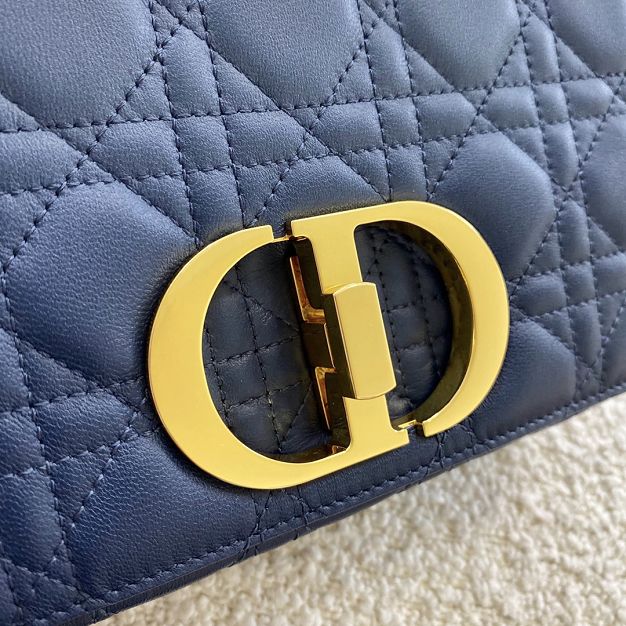 Dior original calfskin small caro bag M9241 blue