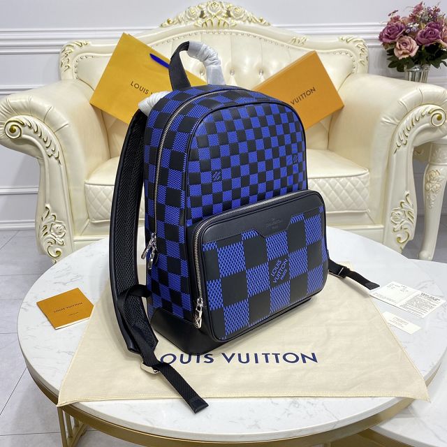 Louis vuitton original calfskin campus backpack N50021 blue