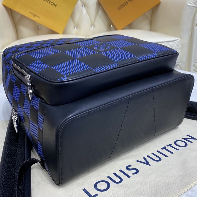 Louis vuitton original calfskin campus backpack N50021 blue