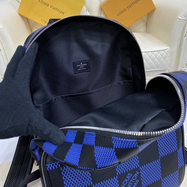 Louis vuitton original calfskin campus backpack N50021 blue