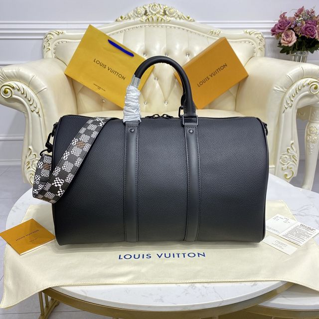 Louis vuitton original calfskin keepall 40 bag m57418 black