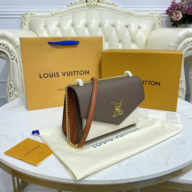 Louis vuitton original calfskin mylockme bb bag M58949 apricot