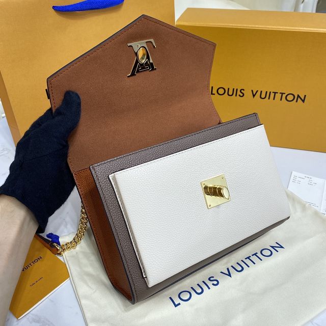 Louis vuitton original calfskin mylockme bb bag M58949 apricot