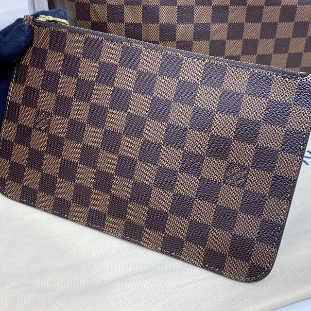 Louis vuitton original damier ebene neverfull gm N41357 red