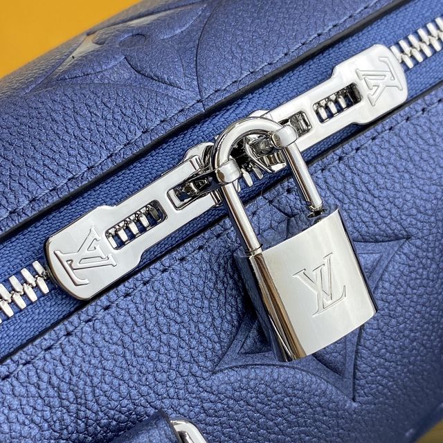 Louis vuitton original monogram calfskin speedy 20 M58958 blue