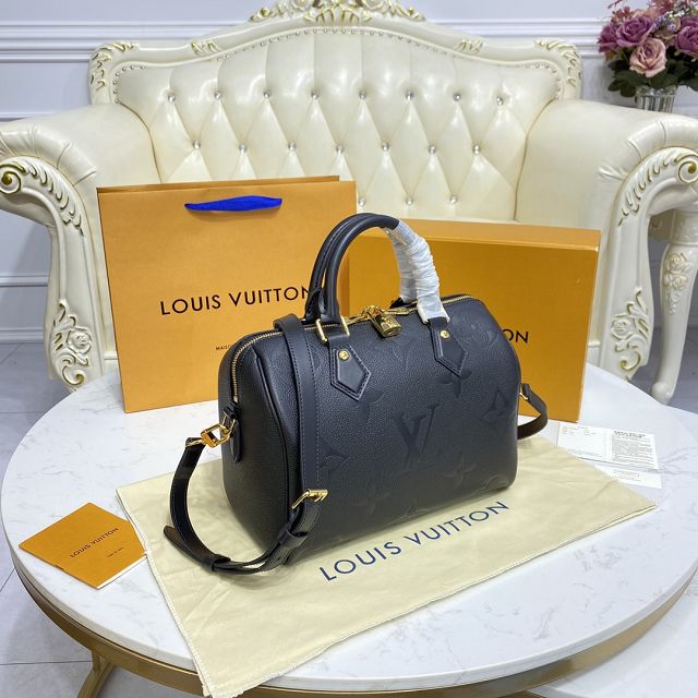 Louis vuitton original monogram calfskin speedy 25 M58947 black