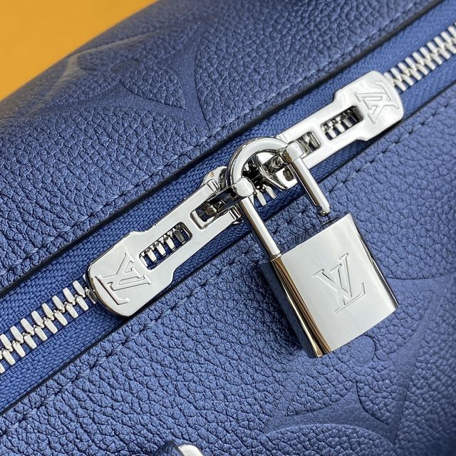 Louis vuitton original monogram calfskin speedy 25 M59273 blue