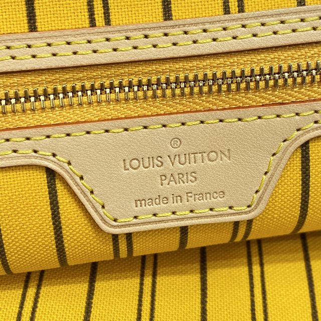 Louis vuitton original monogram canvas neverfull mm M40997 yellow