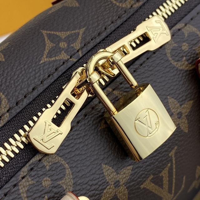 Louis vuitton original monogram canvas speedy 20 M45948 rose red