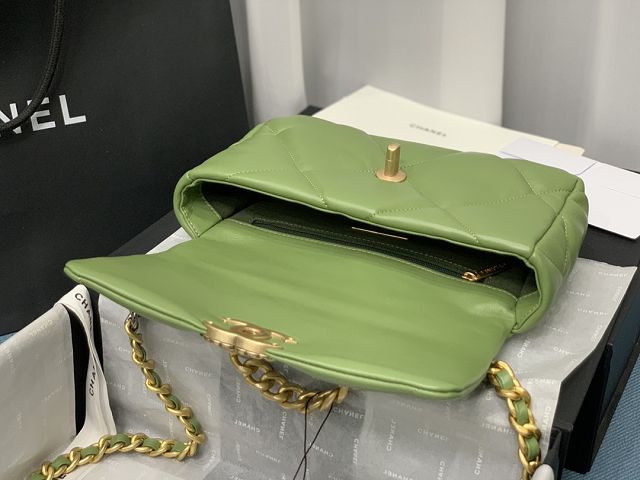 CC original calfskin small 19 flap bag AS1160 olive