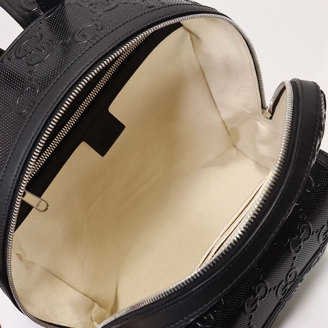 GG original embossed calfskin backpack 658579 black