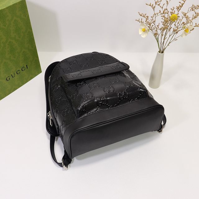 GG original embossed calfskin backpack 658579 black