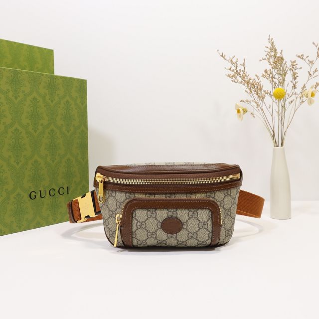 GG original supreme canvas belt bag 682933 brown