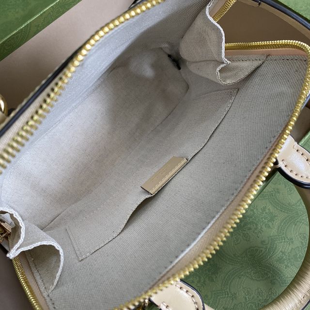 2022 GG original calfskin horsebit 1955 mini top handle bag 640716 beige