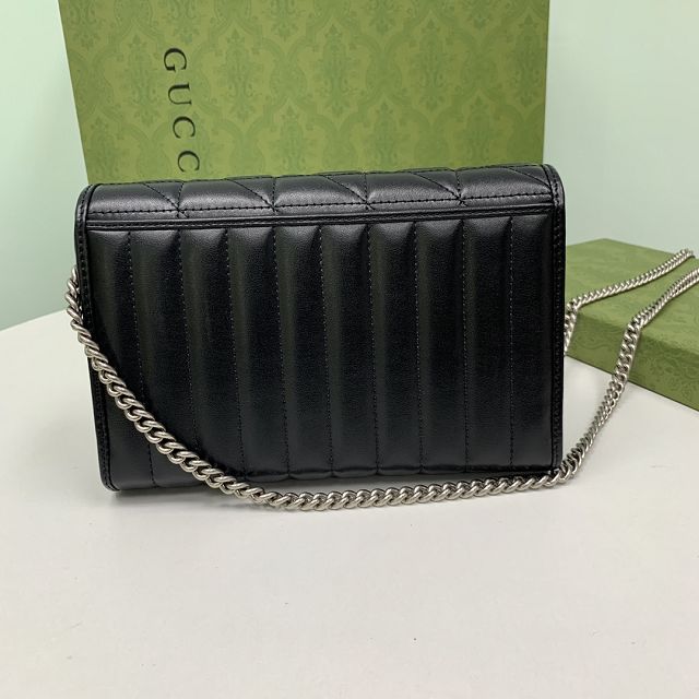 GG original calfskin marmont mini bag 474575  black