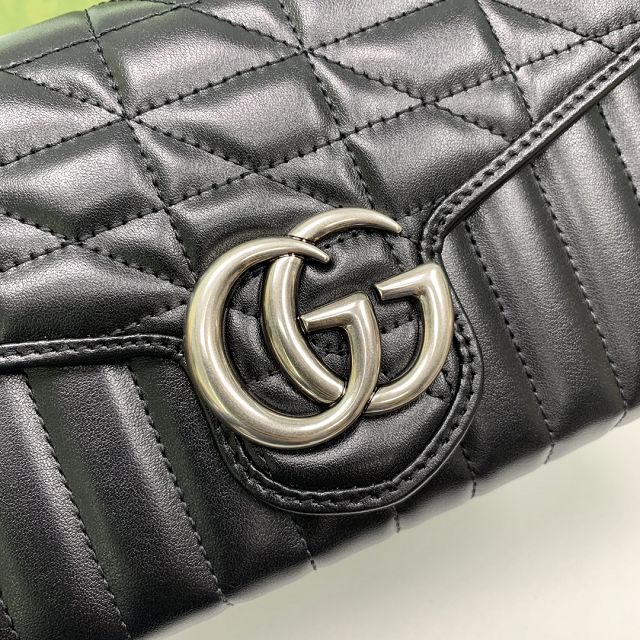 GG original calfskin marmont mini bag 474575  black