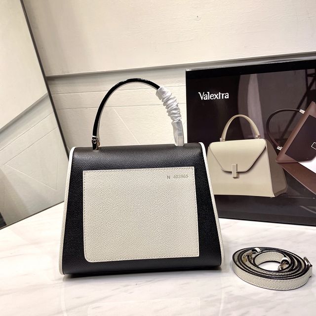 Valextra original calfskin iside mini bag 36028 black&white