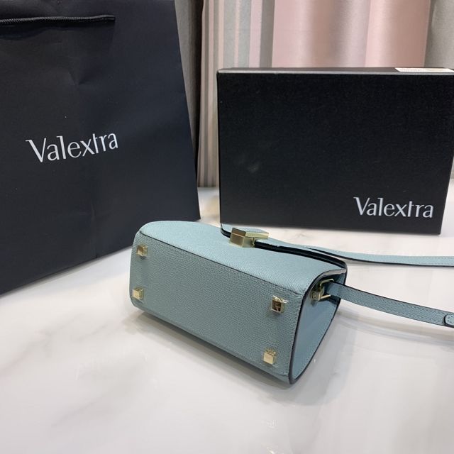 Valextra original calfskin iside nano bag 21028 light blue